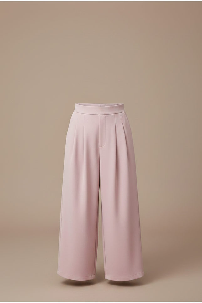 Pantalon Fluide Garçon Rose Palazzo - Polyester - vue 3