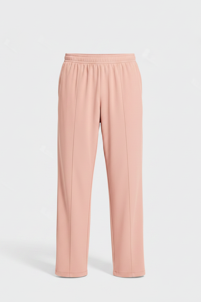 Pantalon Fluide Rose Droit Décontracté Homme - Polyester - vue 3