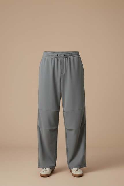 Pantalon Fluide Gris Ample Décontracté Homme - Polyester - vue 3