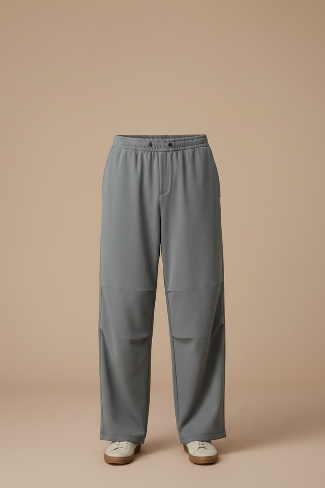 Pantalon Fluide Gris Ample Décontracté Homme - Polyester - vue 3