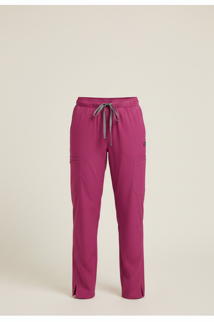 Pantalon Fluide Fuschia Droit Élastique Confortable Fille - Rose Polyester - vue 3