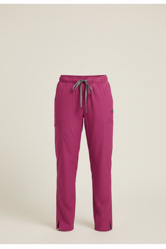 Pantalon Fluide Fuschia Droit Élastique Confortable Fille - Rose Polyester - vue 3