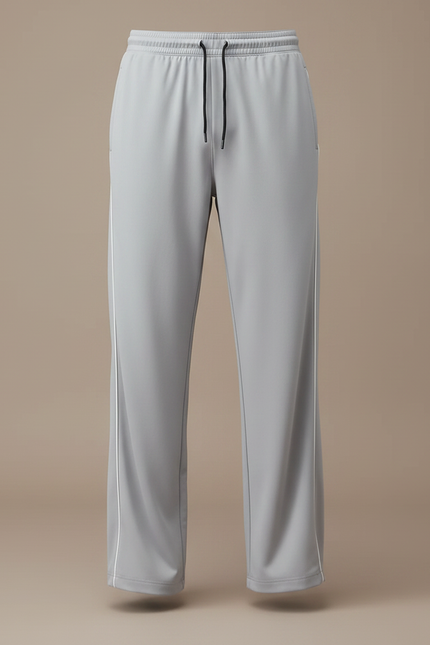 Pantalon Fluide Gris Droit Homme Décontracté Sport - Polyester - vue 3